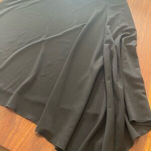 Women’s JohnPaulRichard Classic Black A-Line Skirt comfy stretch v side line